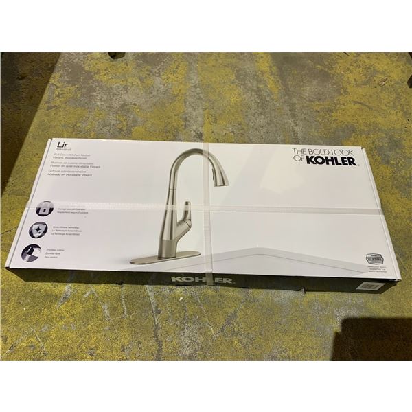 KOHLER LIR PULL DOWN KITCHEN FAUCET WITH STAINLESS STEEL FINISH