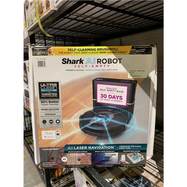 SHARK AI ROBOT SELF EMPTY VACUUM