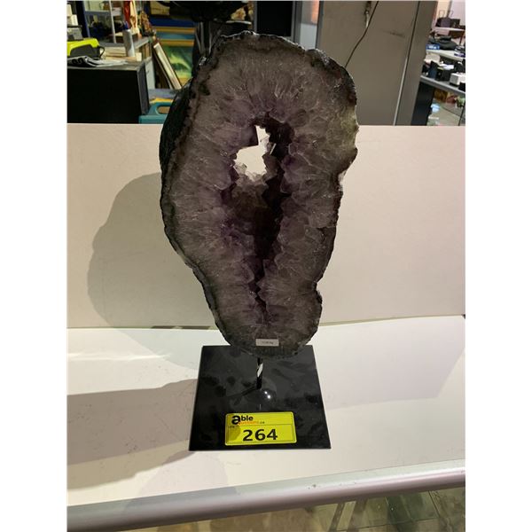 20" AMETHYST PORTAL SPECIMEN ON METAL STAND RETAIL $6,500