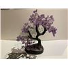 Image 1 : AMETHYST TREE ON AMETHYST BASE APPROX 14" RETAIL $2,400