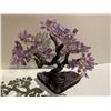 Image 2 : AMETHYST TREE ON AMETHYST BASE APPROX 14" RETAIL $2,400