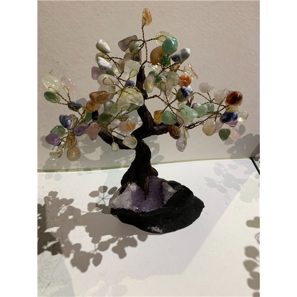 CHAKRA TREE ON AMETHYST BASE 10" RETAIL $1,800