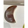 Image 1 : 4" BANDED PINK ONYX MOON RETAIL $489