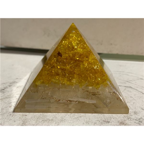 CITRINE ORGONITE PYRAMID