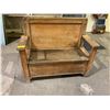 Image 1 : SOLID OAK STORAGE BENCH