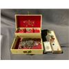 Image 1 : JEWELRY BOX WITH ASSORTED JEWELRY