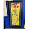 Image 1 : ORIGINAL FRAMED CLYDE BEATTY CIRCUS POSTER 24 X 46"