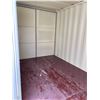 Image 3 : 12FT CREAM OFFICE STORAGE SHIPPING CONTAINER WITH DUAL SWING REAR DOORS WITH CAMS, SIDE MAN