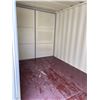 Image 3 : 12FT CREAM OFFICE STORAGE SHIPPING CONTAINER WITH DUAL SWING REAR DOORS WITH CAMS, SIDE MAN