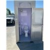 Image 2 : GALVANIZED METAL PORTABLE WASHROOM WITH TOILET, SINK, FAN & LIGHTING