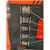 Image 3 : ORANGE / BLACK 10 DRAWER 2 DOOR 77"W X 20"D X 49"H MOBILE WORK BENCH WITH ASSORTED