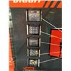 Image 3 : ORANGE / BLACK 10 DRAWER 2 DOOR 77"W X 20"D X 49"H MOBILE WORK BENCH WITH ASSORTED