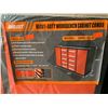 Image 2 : DIGGIT ORANGE / BLACK 10 DRAWER 2 DOOR 77"W X 20"D X 44"H WORK BENCH