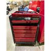 Image 1 : MASTERCRAFT 6 DRAWER MOBILE LOCKING TOOLBOX (NO KEYS, SOME DRAWERS REQUIRE REPAIR) WITH ASSORTED