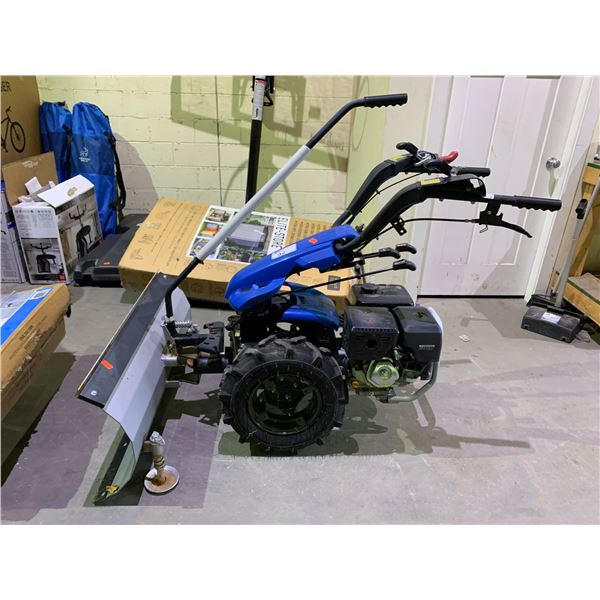 GAS PLOW MACHINE WITH BLADE ATTACHMENT