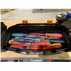 Image 3 : 2 RIMAX 16" TOOLBOXES WITH ASSORTED CONTENTS INCLUDING; SCREWDRIVERS, DRILL BIT SET, HARDWARE & MORE