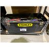 Image 1 : STANLEY 24" TOOLBOX WITH ASSORTED CONTENTS INCLUDING; SCREWDRIVERS, DRILL BITS & MORE