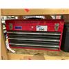 Image 1 : MASTER MECHANIC 22" 3 DRAWER FLIP TOP METAL TOOLBOX (NO KEYS)