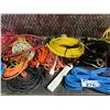 Image 3 : ASSORTED ITEMS INCLUDING; EXTENSION CORDS, ROPE, AIR HOSE & MORE