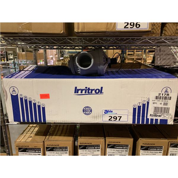 CASE OF 10 IRRITROL 217B 200B SERIES 2  NPT GLOBE/ANGLE VALVE WITH FLOW CONTROL