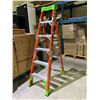 Image 1 : LOUISVILLE CROSS STEP 300 LBS CAPACITY ALUMINUM 6' LADDER