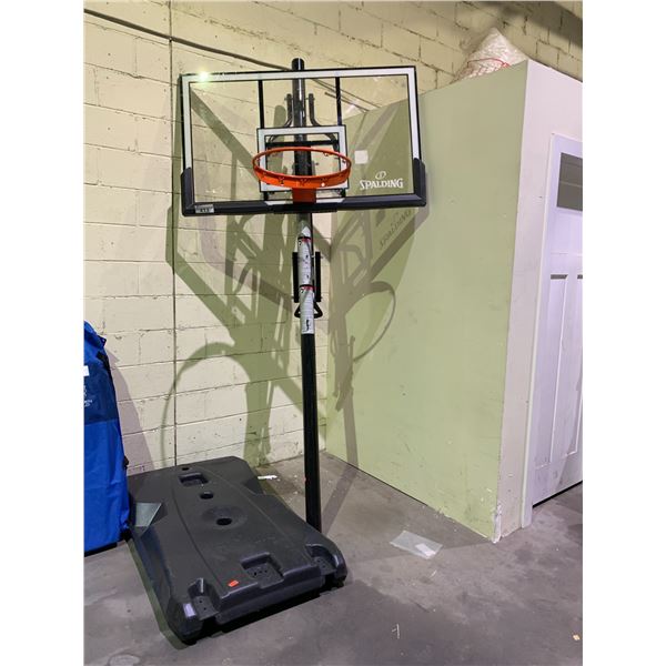 SPALDING ADJUSTABLE HEIGHT BASKETBALL HOOP WITH UNATTACHED BASE