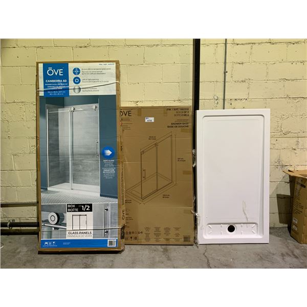 OVE CANBERRA 60 SHOWER DOOR & BASE KIT