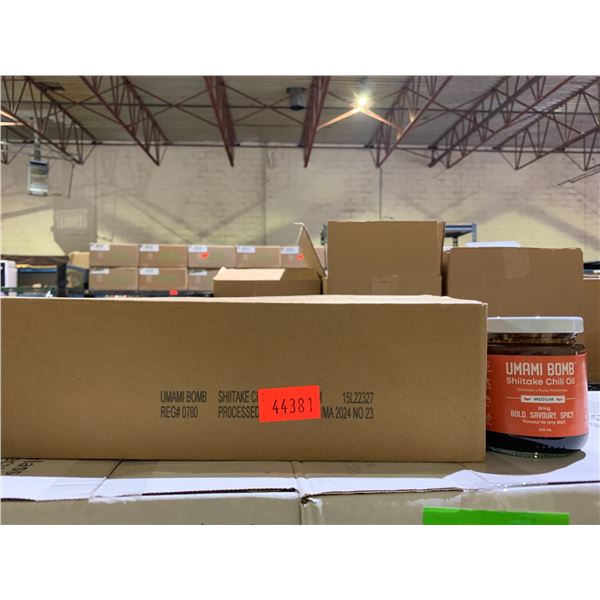 CASE OF UMAMI BOMB SHIITAKE CHILI OIL - MEDIUM (12 JARS PER CASE)