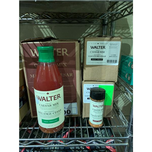 CASE OF WALTER CRAFT CAESAR MIX (6 BOTTLES) AND 2 BOXES OF WALTER CRAFT CAESAR RIM (6 BOTTLES PER...