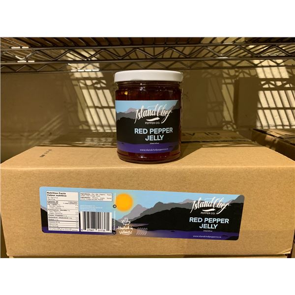 CASE OF ISLAND CHEF PEPPER CO. RED PEPPER JELLY (12 JARS PER CASE)