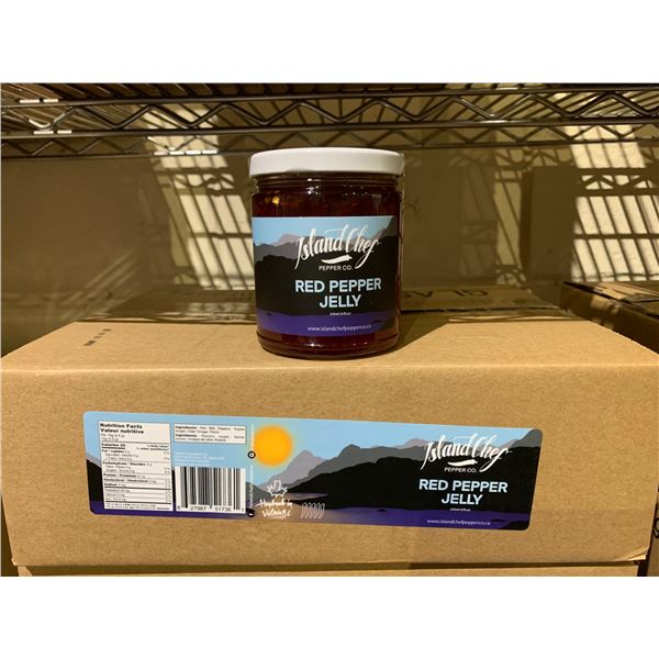 CASE OF ISLAND CHEF PEPPER CO. RED PEPPER JELLY (12 JARS PER CASE)