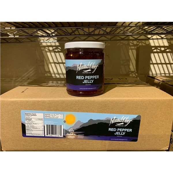 CASE OF ISLAND CHEF PEPPER CO. RED PEPPER JELLY (12 JARS PER CASE)