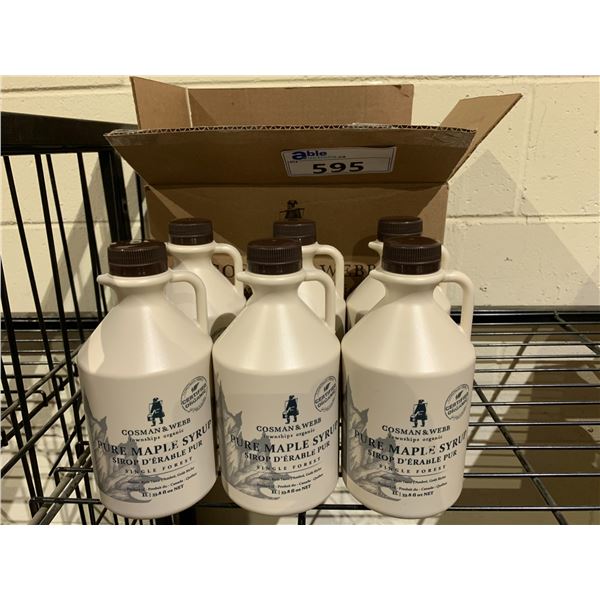 CASE OF COSMAN & WEBB PURE MAPLE SYRUP (6 BOTTLES PER CASE)