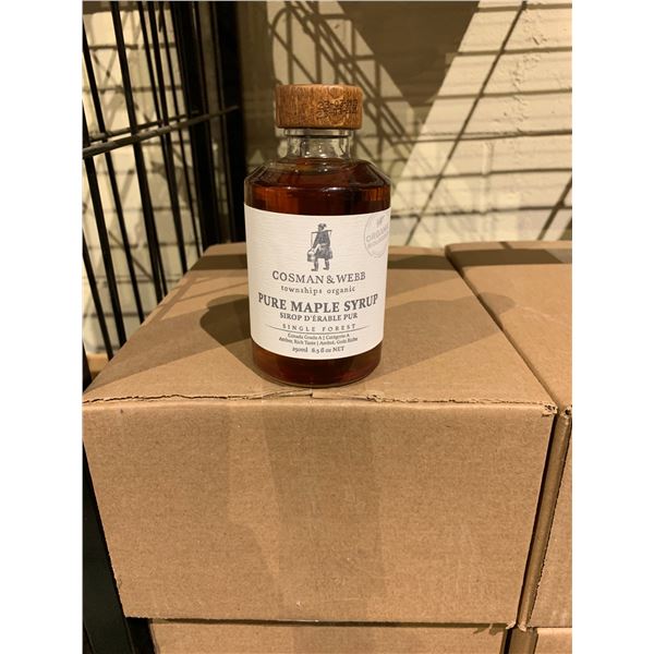 CASE OF COSMAN & WEBB PURE MAPLE SYRUP (12 JARS PER CASE)