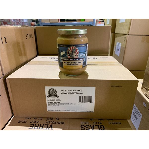 CASE OF ISLAND NUT ROASTERY CRUNCHY PEANUT BUTTER (12 JARS PER CASE)