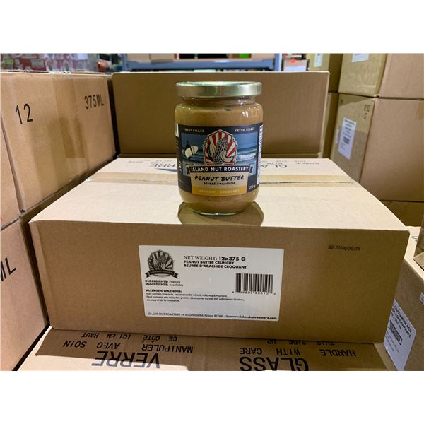 CASE OF ISLAND NUT ROASTERY CRUNCHY PEANUT BUTTER (12 JARS PER CASE)