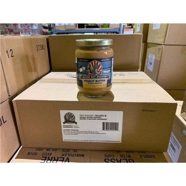 CASE OF ISLAND NUT ROASTERY CRUNCHY PEANUT BUTTER (12 JARS PER CASE)