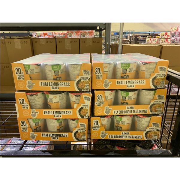 6 CASES OF CHEF WOO THAI LEMONGRASS RAMEN NOODLE CUPS (12 CUPS PER CASE)