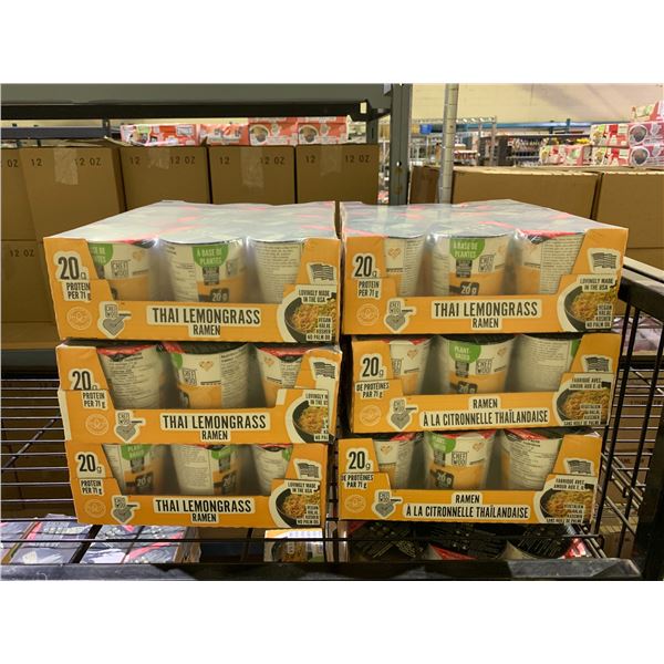 6 CASES OF CHEF WOO THAI LEMONGRASS RAMEN NOODLE CUPS (12 CUPS PER CASE)