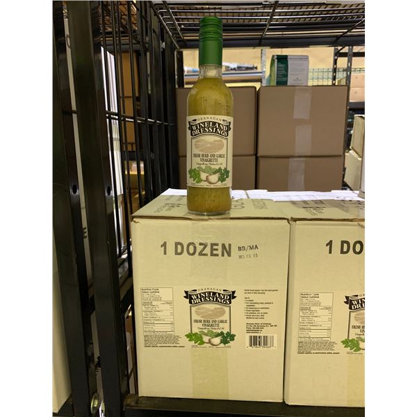CASE OF OKANAGAN WINELAND DRESSINGS FRESH HERB AND GARLIC VINAIGRETTE DRESSING (12 BOTTLES PER CASE)