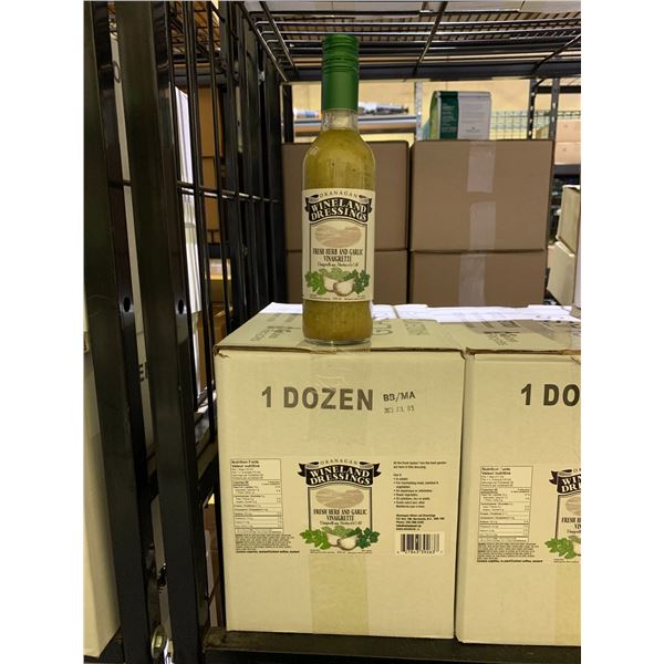 CASE OF OKANAGAN WINELAND DRESSINGS FRESH HERB AND GARLIC VINAIGRETTE DRESSING (12 BOTTLES PER CASE)