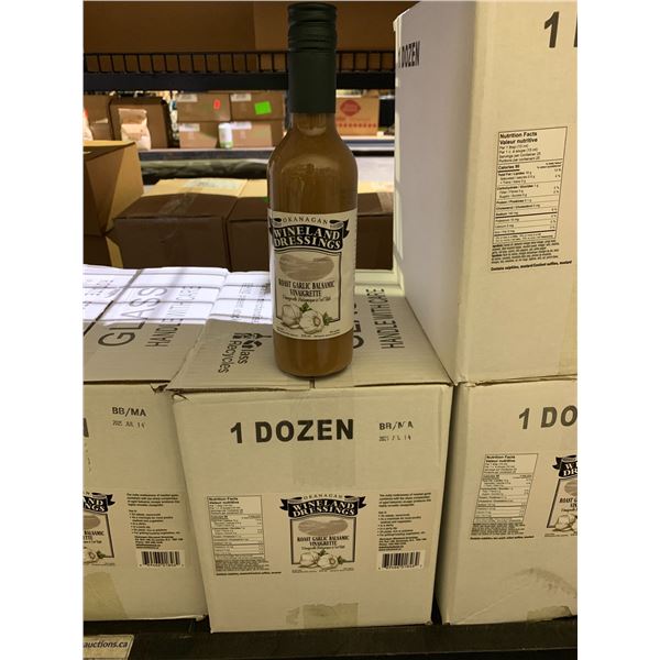 CASE OF OKANAGAN WINELAND DRESSINGS ROAST GARLIC BALSAMIC VINAIGRETTE DRESSING (12 BOTTLES PER CASE)