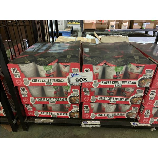 6 CASES OF CHEF WOO BRAISED BEEF FLAVOUR RAMEN NOODLE CUPS (12 CUPS PER CASE)