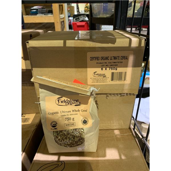 CASE OF FIELDSTONE ORGANICS ORGANIC ULTIMATE WHOLE CEREAL (6 POUCHES PER CASE)