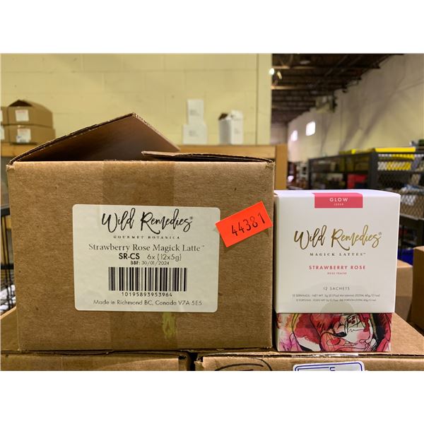 CASE OF WILD REMEDIES MAGIK LATTES STRAWBERRY ROSE MAGIK (6 BOXES PER CASE)