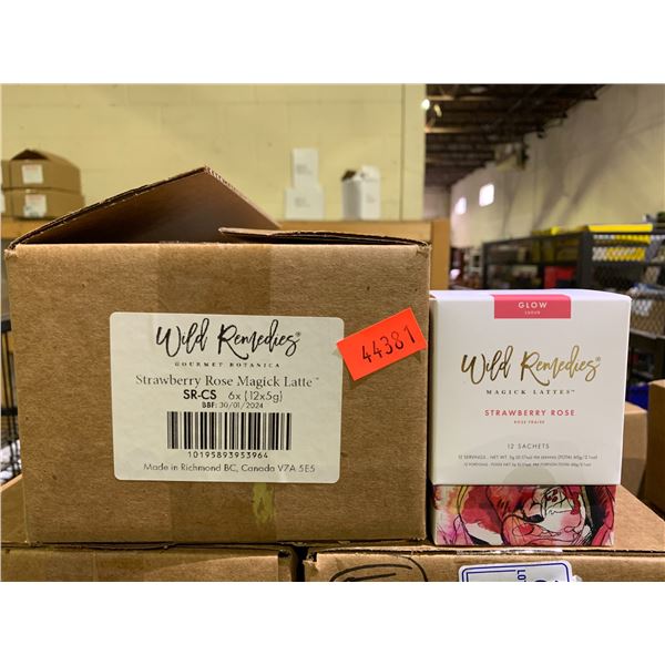 CASE OF WILD REMEDIES MAGIK LATTES STRAWBERRY ROSE MAGIK (6 BOXES PER CASE)