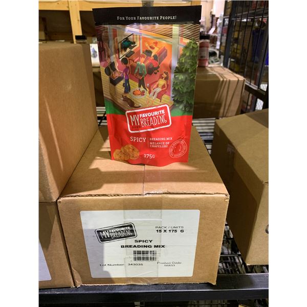 CASE OF MY FAVORITE BREADING SPICY BREADING MIX (15 POUCHES PER CASE)