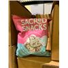 Image 2 : CASE OF SACRED SNACKS HIMALAYAN PINK SALT POPPED LOTAS SEEDS