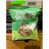 Image 2 : CASE OF SACRED SNACKS SPICY WASBI POPPED LOTUS SEEDS