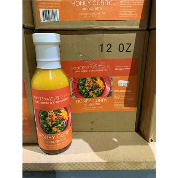 CASE OF WHITE WATER COOKS HONEY CURRY VINAIGRETTE DRESSING (12 BOTTLES PER CASE)